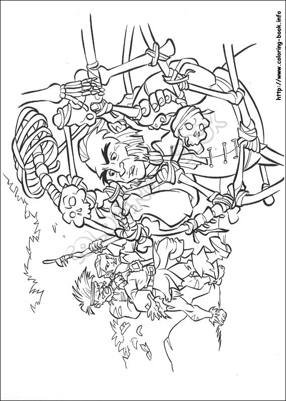 Pirates of the Caribbean coloring picture